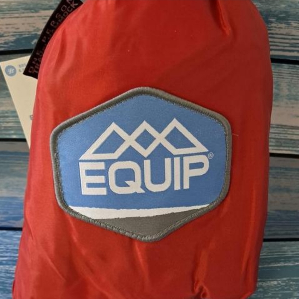Equip Lightweight Portable Nylon Camping Travel Hammock, 1 Person.